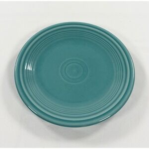 Vintage Fiesta Turquoise 7.25" Salad Appetizer Plate Homer Laughlin Fiestaware